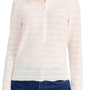 Rag & bone Julia Pointelle-Knit Polo